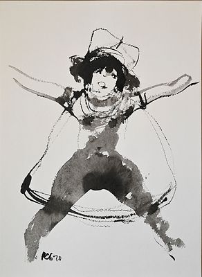 Батынков Константин Александрович (род. 1959). Голенькие. 2010. Бумага, тушь. перо. 41,5&times;29,5 