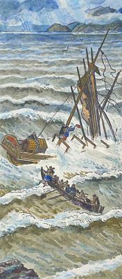 Алексеев Владимир Фёдорович (1944‒2010). Иллюстрация к повести Н. Чуковского "Капитан 