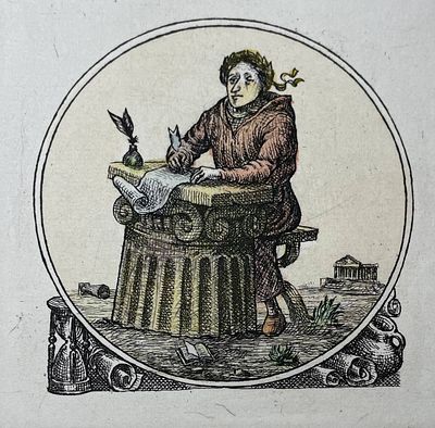 Антонов Александр Георгиевич (род. 1945). Иллюстрация к трактату Ричарда де Бери "Филобиблон" 