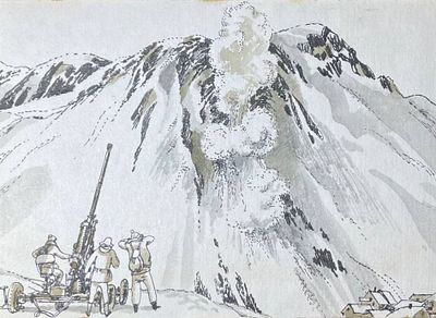 Аникин Борис Александрович (род. 1947). Человек против лавины. Иллюстрация к книге "Хочу всё 