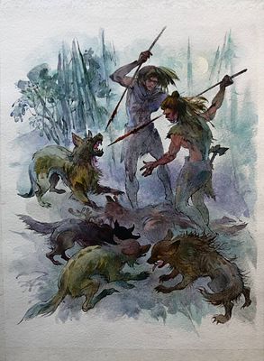 Богачёв Юрий Николаевич (род. 1956). Иллюстрация для страницы 85 романа Ж. А. Рони-старшего 