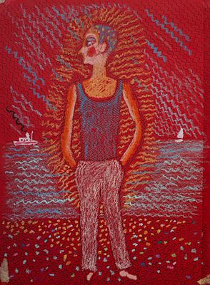 Бархин Сергей Михайлович (1938—2020). Иллюстрация для журнала. 1994. Бумага, акварель, гуашь 