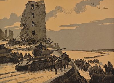 Баранов Пётр Иванович (1914—2000). Сталинград. Победа. Из серии &laquo;Сталинградская битва&raquo;. 1970. 