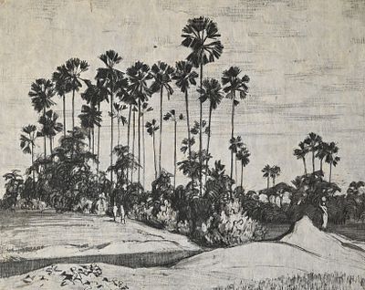 Ватагин Василий Алексеевич (1884—1969). Утро. 1922. Бумага, литография. Размер оттиска: 26&times;33 