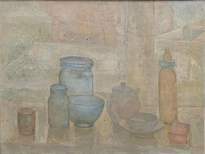 Вахтангов Евгений Сергеевич (1942—2018). Утренний натюрморт. 1973. Холст, масло. 45&times;60 см. На 