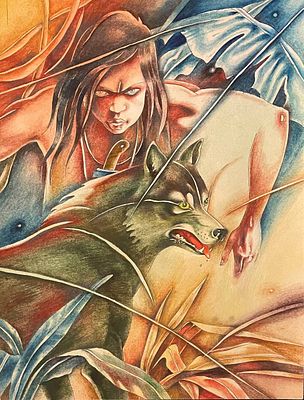 Борисов Анатолий Александрович (1932-2018). Иллюстрация к книге Р. Киплинга &laquo;Маугли&raquo; (Минск: 