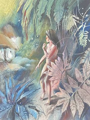 Борисов Анатолий Александрович (1932-2018). Иллюстрация к книге Р. Киплинга &laquo;Маугли&raquo; (Минск: 