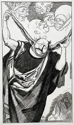 Богдеско Илья Трофимович (1923—2010). Иллюстрация к произведению Эразма Роттердамского &laquo;Похвала 