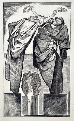 Богдеско Илья Трофимович (1923—2010). Иллюстрация к произведению Эразма Роттердамского &laquo;Похвала 