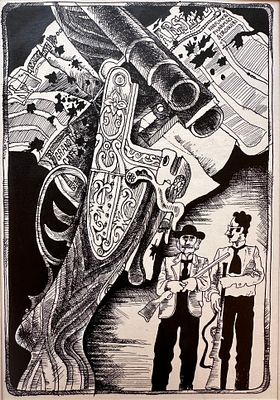 Борисов Павел Александрович (род. 1944). Иллюстрация к книге М. Паньоля &laquo;Детство Марселя&raquo; (М.: 