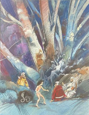 Борисов Анатолий Александрович (1932-2018). Иллюстрация к книге Р. Киплинга &laquo;Маугли&raquo; (Минск: 