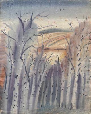 Багин Пётр Иванович (род. 1938). Иллюстрация к книге С. А. Есенина &laquo;Стихи&raquo; (М.: Художественная 