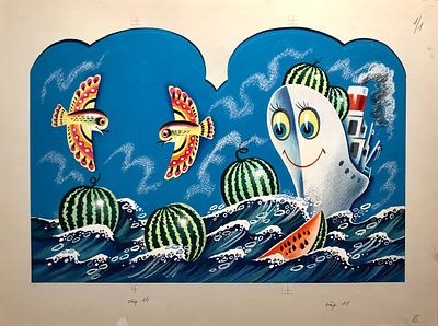 Аземша Александр Николаевич (1950—2014) и Голованов А. П. Иллюстрация к книге В. Орлова 
