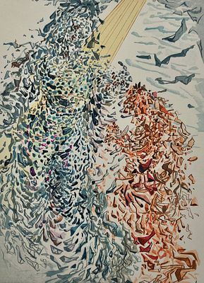 Дали Сальвадор (1904—1989). Рай. Песнь 10. Из серии &laquo;Божественная комедия&raquo;. 1968. Бумага 