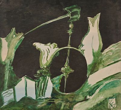 Кочейшвили Борис Петрович (род. 1940). Натюрморт. Б/д. Оргалит, масло. 61&times;67,5 см. Внизу 