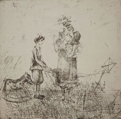 Купер Юрий Леонидович (род. 1940). Без названия. 1971. Бумага, офорт. 31,7&times;20,7 см. Из собрания 