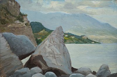 [Первые имена соцреализма] Самохвалов Александр Николаевич (1894—1971). Скалистый берег. Крым 