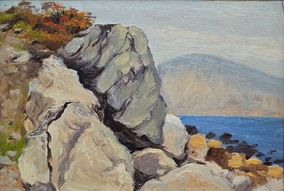 [Первые имена соцреализма]Самохвалов Александр Николаевич (1894—1971). Скалы. Крым, 1935—1940. 