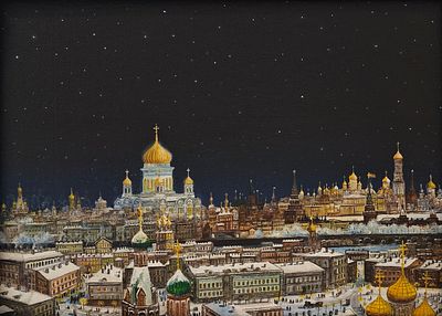 [Москва] Смирнов Владимир Борисович (1953—2016). Ушедшая Москва. Б/д. Оргалит, смешанная 