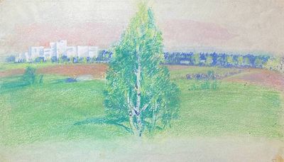 Богаевская Ольга Борисовна (1915—2000). Иллюстрация к книге А. А. Прокофьева &laquo;Красный платочек&raquo; 