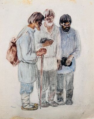 Богаевская Ольга Борисовна (1915—2000). Иллюстрация к книге З. Воскресенской &laquo;Сердце матери&raquo; 