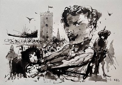 Батынков Константин Александрович (род. 1959). Отелло. 2022. Из серии &laquo;Внеклассное чтение&raquo;. 