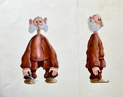 Бабаян Гагик Вава (род. 1957).
Эскиз персонажа для кукольного мультфильма &laquo;Смерть мышонка&raquo; 