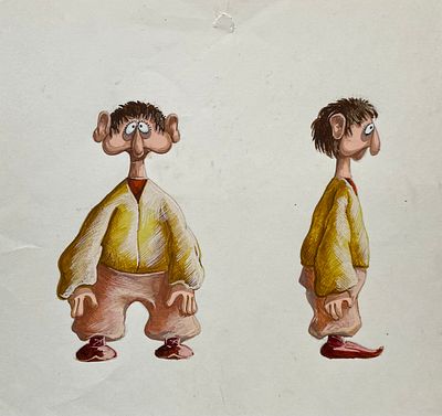 Бабаян Гагик Вава (род. 1957).
Эскиз персонажа для кукольного мультфильма &laquo;Смерть мышонка&raquo; 