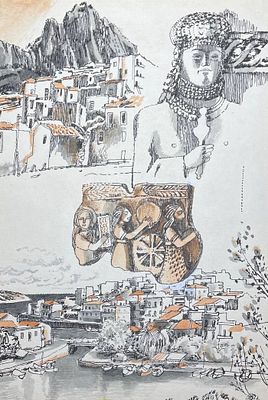 Аникин Борис Александрович (род. 1947). Жемчужина Средиземноморья. Иллюстрация к сборнику 