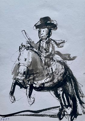 Батынков Константин Александрович (род. 1959). Из серии &laquo;Рисунки старых мастеров&raquo;. 2004. Бумага 