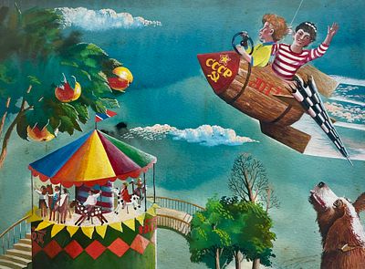Анненков Пётр Тимофеевич (род. 1953). Иллюстрация к книге В. Данько &laquo;Школа чудес&raquo; (Ташкент: 