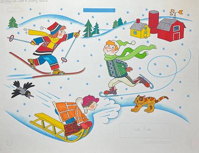 Беньяминсон Эрик Евгеньевич (1932—2007). Иллюстрация к книге &laquo;Don't worry. For kids only&raquo;. 