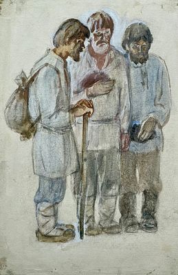 Богаевская Ольга Борисовна (1915—2000). Иллюстрация к книге З. Воскресенской &laquo;Сердце матери&raquo; 