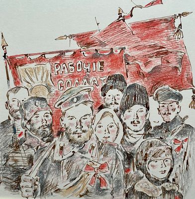 Бескаравайный Владимир Митрофанович (1930—1997). Иллюстрация к повести Л. Дьяконова 