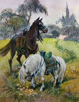 Богачёв Юрий Николаевич (род. 1956). Иллюстрация к роману Т. М. Рида &laquo;Оцеола, вождь семинолов&raquo; 