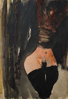 Батынков Константин Александрович (род. 1959). Модель. 2000. Бумага, акварель. 29,5 × 20,8 см. 