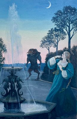 Архипова Анастасия Ивановна (род. 1955). Иллюстрация к сказке С. Аксакова &laquo;Аленький цветочек&raquo; 