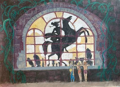 Ахунов Эркин Хальмухамедович (род. 1937). Иллюстрация к книге Рудольфа Эриха Распе «Приключения 