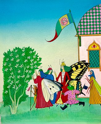 Багин Пётр Иванович (род. 1938). Иллюстрация к книге О. Тихомирова и Г. Гранова &laquo;В замке 