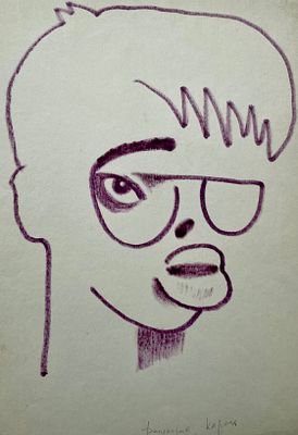 Беломлинский Михаил Самуилович (1934—2020). «Карела». Финляндия. Бумага, маркер. Размер листа: 