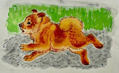 Белышев Вениамин Алексеевич (1917—1979). Иллюстрация к книге С. Гуковой &laquo;Расскажи&raquo; (М.: Малыш 