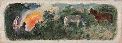 Богаевская Ольга Борисовна (1915—2000). Иллюстрации к книге З. Воскресенской &laquo;Сердце матери&raquo; 