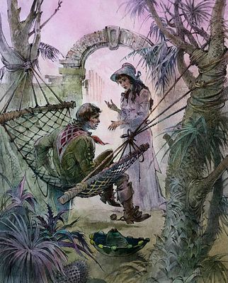 Богачёв Юрий Николаевич (род. 1956). Иллюстрация к роману Г. Эмара &laquo;Твёрдая рука&raquo;. 2018. Бумага 