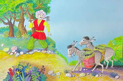 Власов Василий Николаевич (род. 1953). Иллюстрация к сказке «Али-Баба и сорок разбойников» (не 