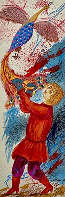 Власов Василий Николаевич (род. 1953). Иллюстрация к сказке П. Ершова &laquo;Конёк-Горбунок&raquo; 
