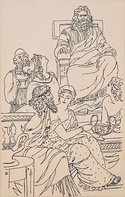 Власов Василий Адрианович (1905—1979). Иллюстрация к книге Е. А. Тудоровской «Троянская война и 