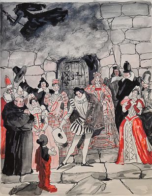 Власов Василий Адрианович (1905—1979). Иллюстрация к сказке &laquo;Птица-Правда&raquo; в книге 