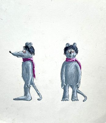 Бабаян Гагик Вава (род. 1957). Эскиз персонажа для кукольного мультфильма &laquo;Смерть мышонка&raquo; 