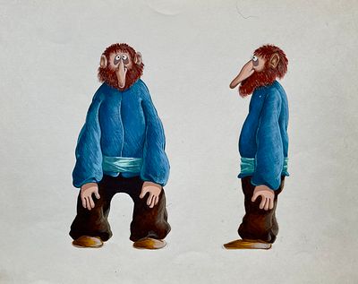 Бабаян Гагик Вава (род. 1957). Эскиз персонажа для кукольного мультфильма &laquo;Смерть мышонка&raquo; 