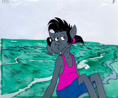 Русаков Светозар Кузьмич (1923 – 2006). Составной лот: фон и фаза из 17-го выпуска мультфильма 